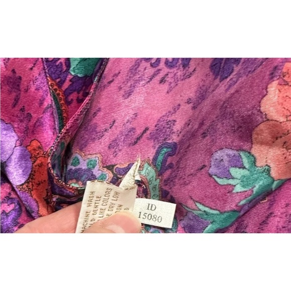 Vintage Gold Label Floral Victoria's Secret Slip Chemise & Night ShirtSize Small - Picture 5 of 5